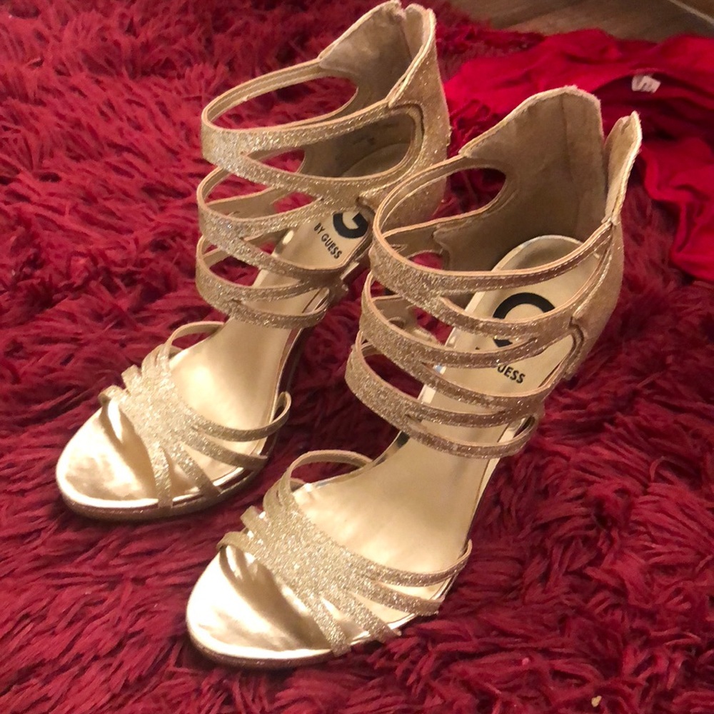 Sparkly Gold Heels